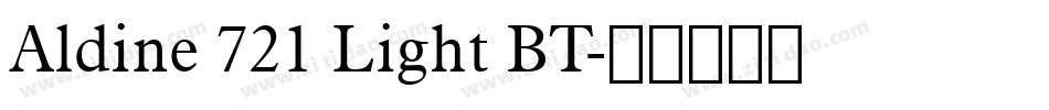 Aldine 721 Light BT字体转换